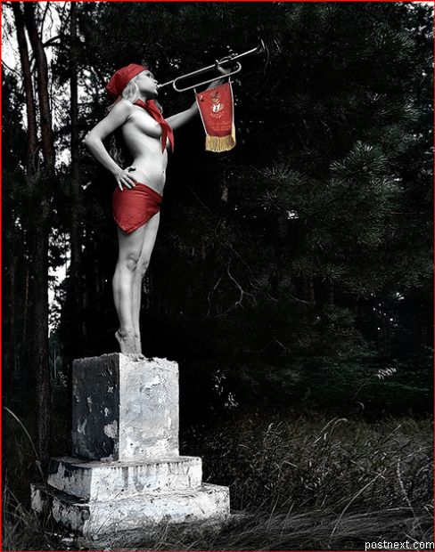 488x620, 69 Kb / пионерка, памятник