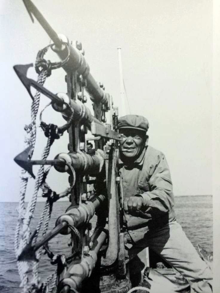 736x981, 142 Kb / Япония, ч/б, китобой, гарпун