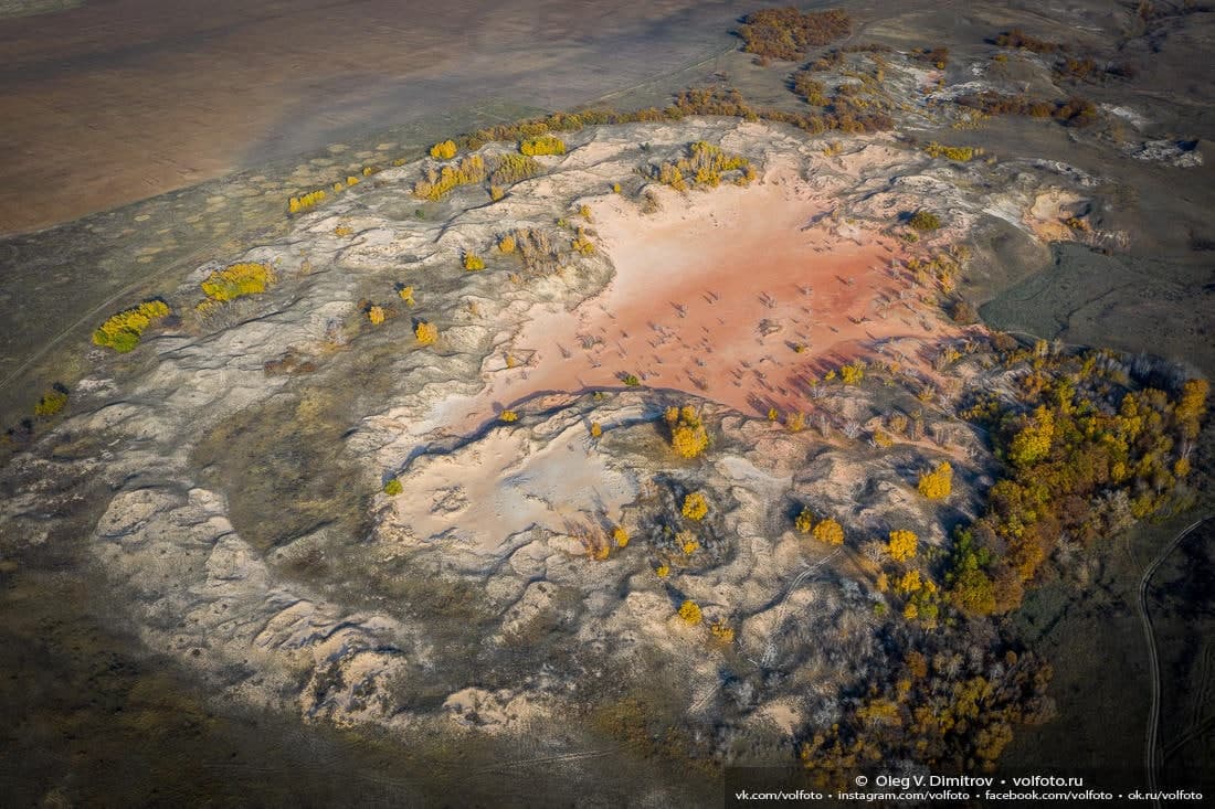 1100x733, 133 Kb / высота, окрестности, песок, холмы, деревья, сверху