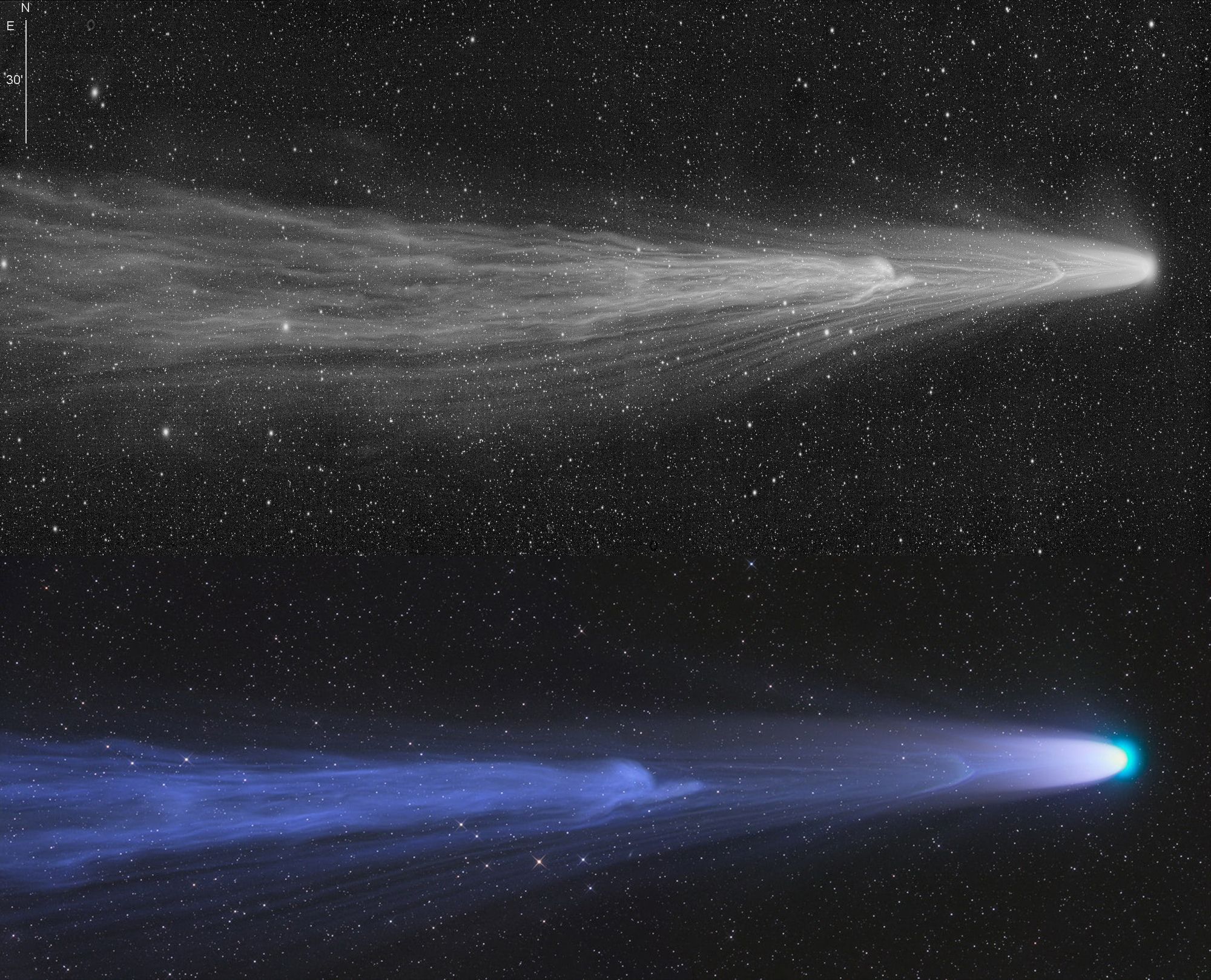 2000x1619, 629 Kb / комета, космос, астрофотография, Намибия, 2021