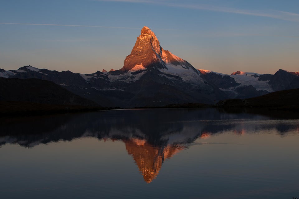 960x640, 40 Kb / гора, рассвет, отражение, Matterhorn, EarthPorn