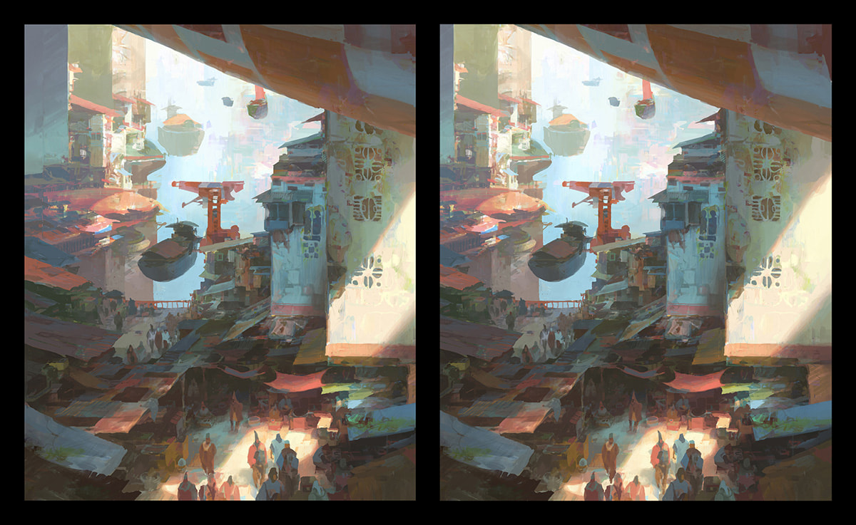 1200x737, 261 Kb / город, рынок, стерео, Theo Prins