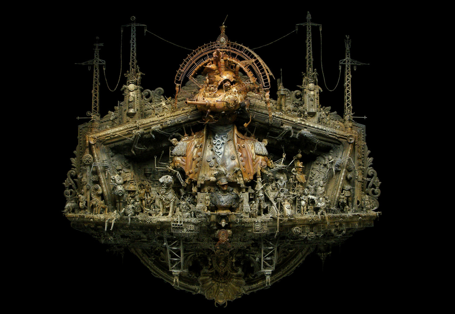 1470x1017, 311 Kb / скульптура, Крис Кукси, фантастический реализм