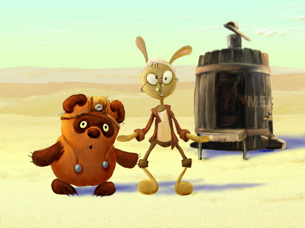 600x450, 78 Kb / кин-дза-дза, винни-пух, кролик