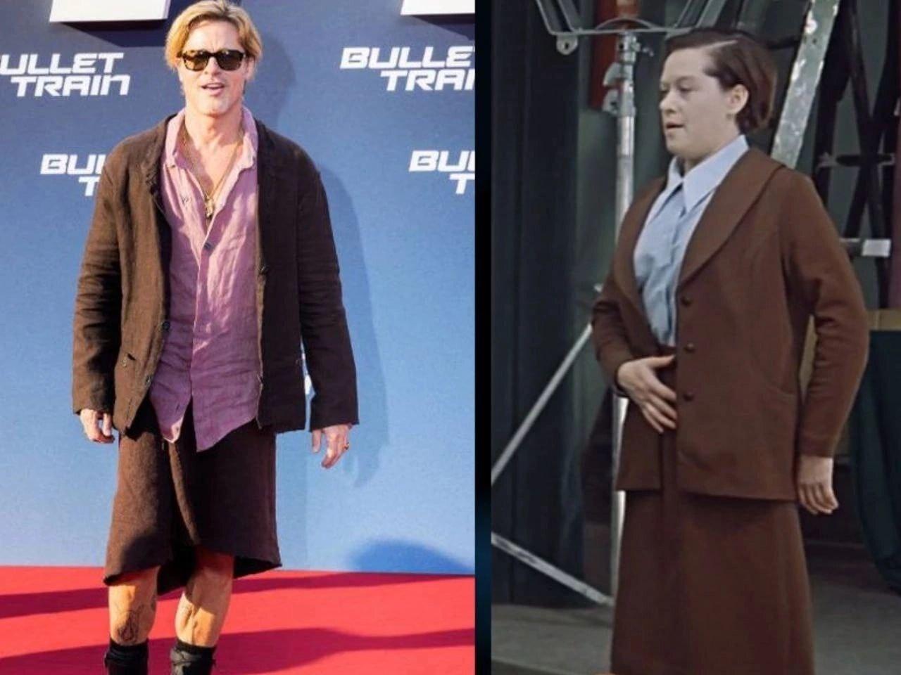 1280x960, 98 Kb / Брэд Питт, Людмила Прокопьевна, служебный роман, юбка, очки