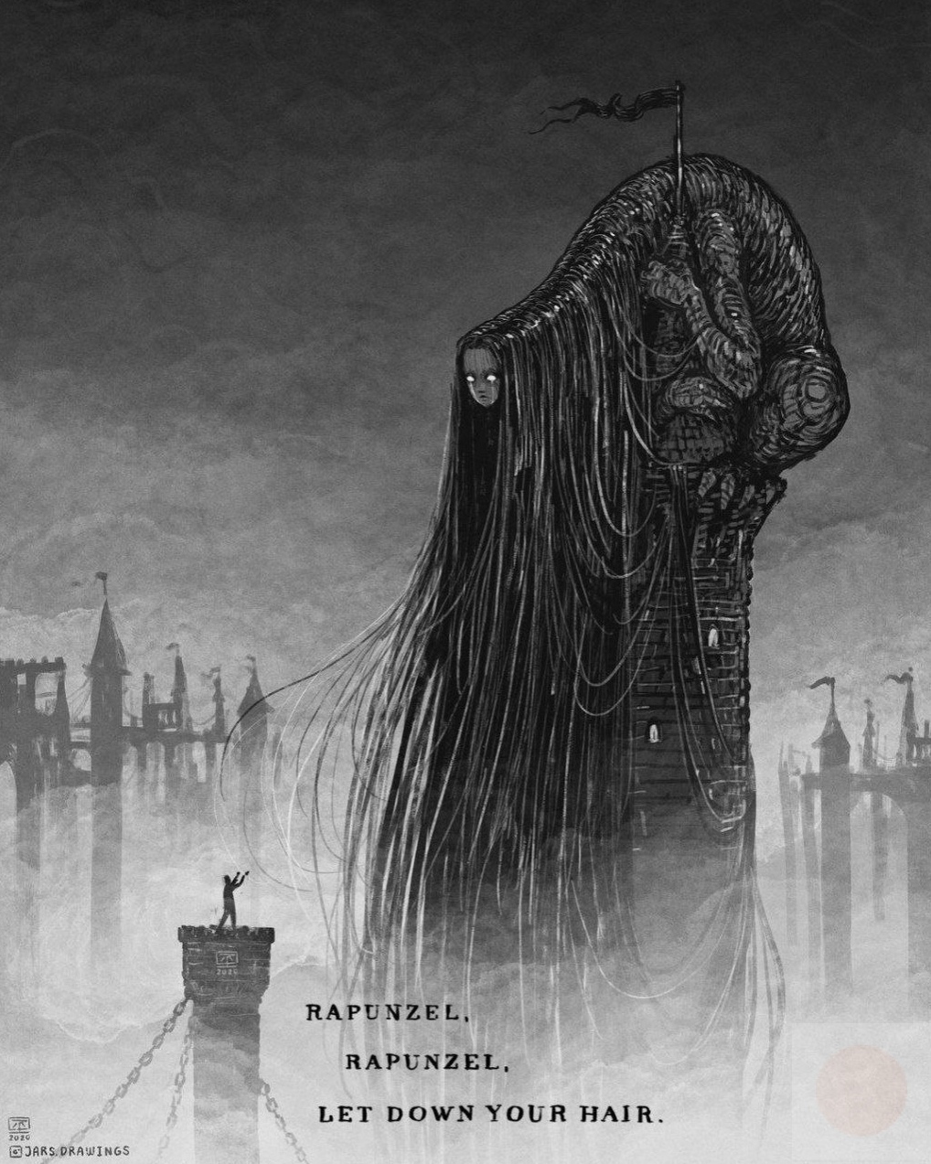 1018x1273, 490 Kb / Рапунцель, башня