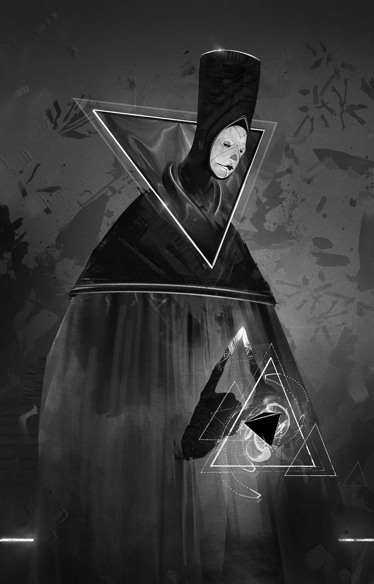 1231x1920, 606 Kb / треугольник, Aaron Griffin, ч/б