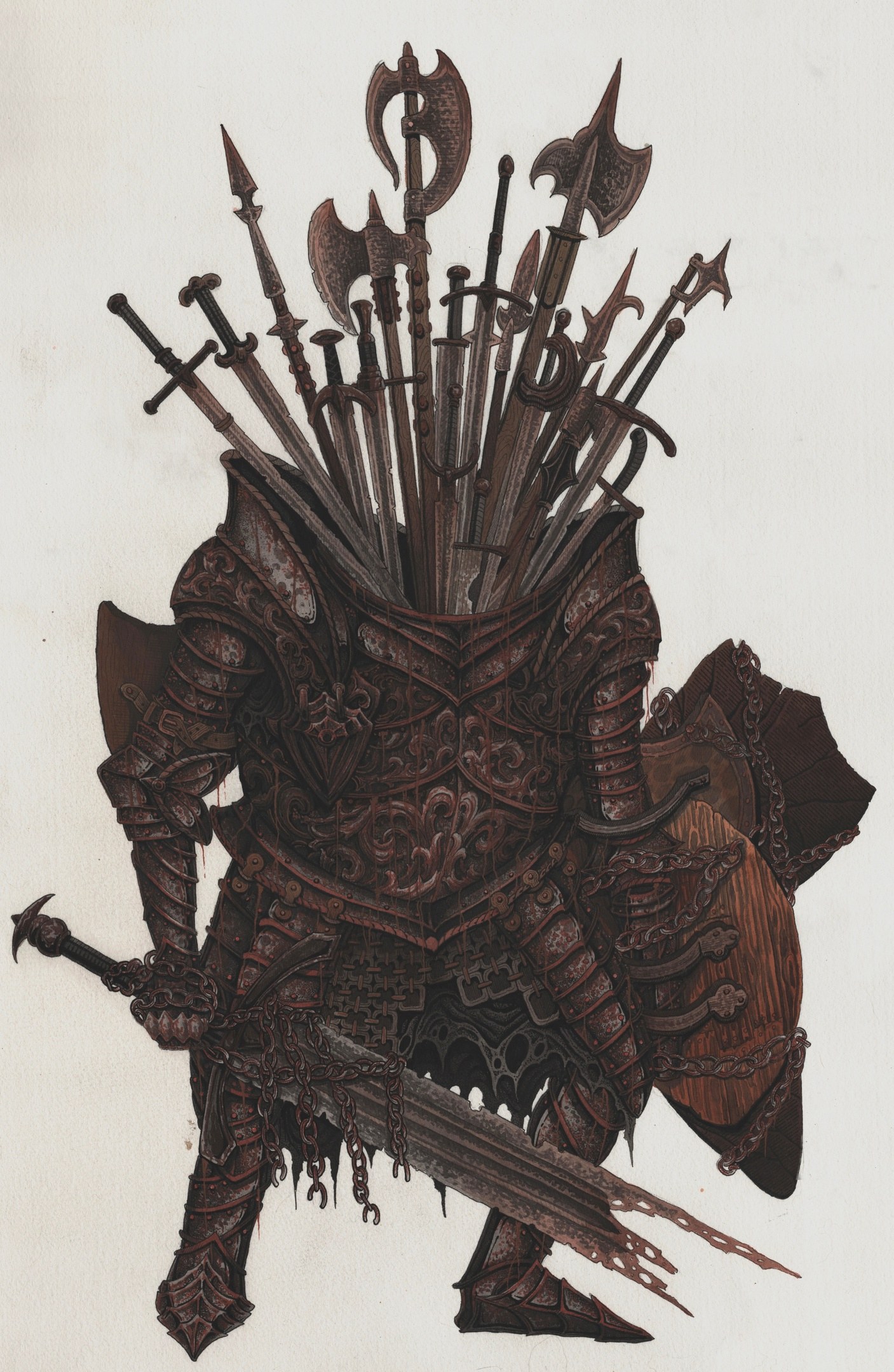 1407x2160, 592 Kb / доспехи, мечи