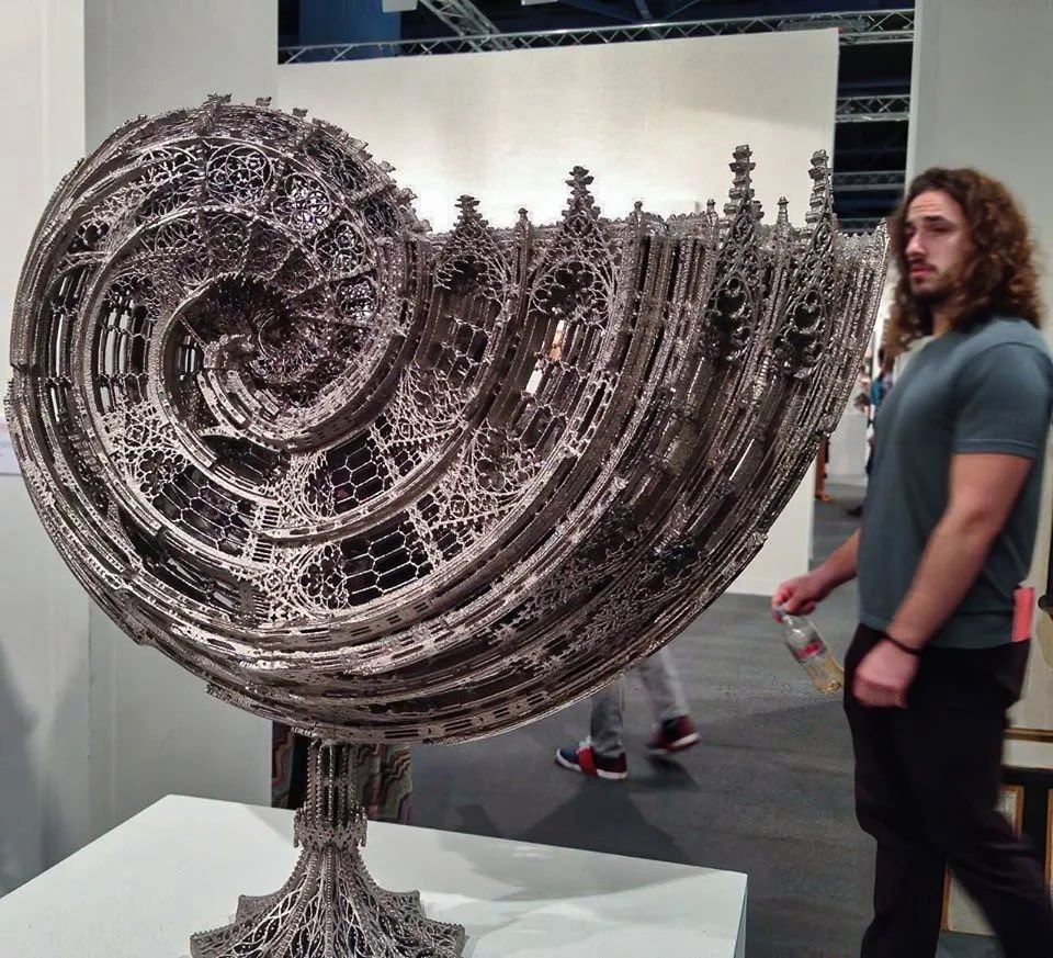 960x873, 360 Kb / Вим Дельвуа, улитка, наутилус, храм, своды, 3d, нержавейка