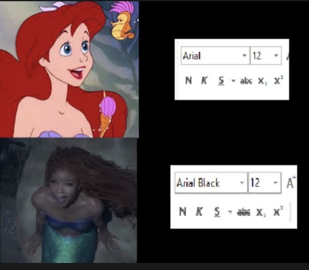 1007x880, 81 Kb / русалочка, мультик, arial, шрифт, arial black, Disney, Ариэль, Дисней