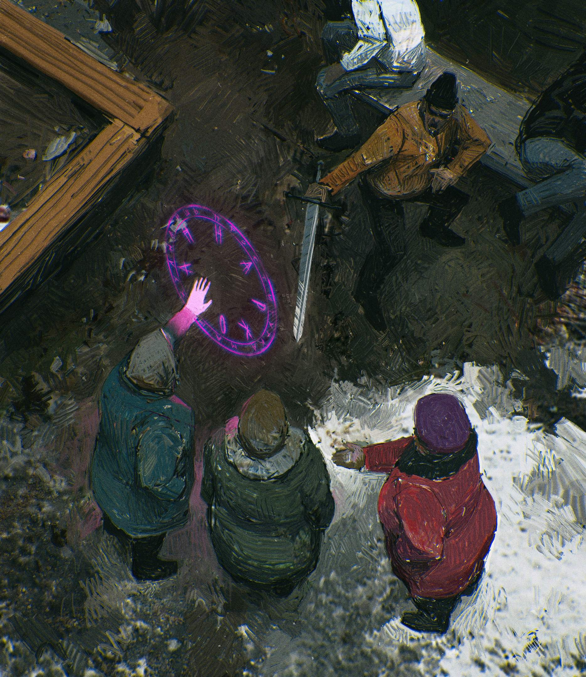 1868x2160, 601 Kb / Евгений Королёв, гопник, двор, бабки, магия, меч, песочница, лавка