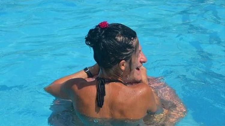 750x419, 38 Kb / мужчина, женщина, лицо, показалось, вода