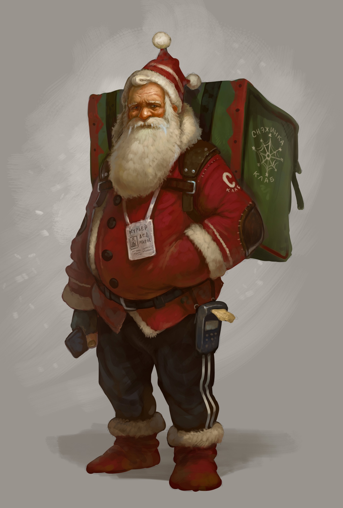 1460x2160, 421 Kb / TonySart, Санта, доставка, курьер