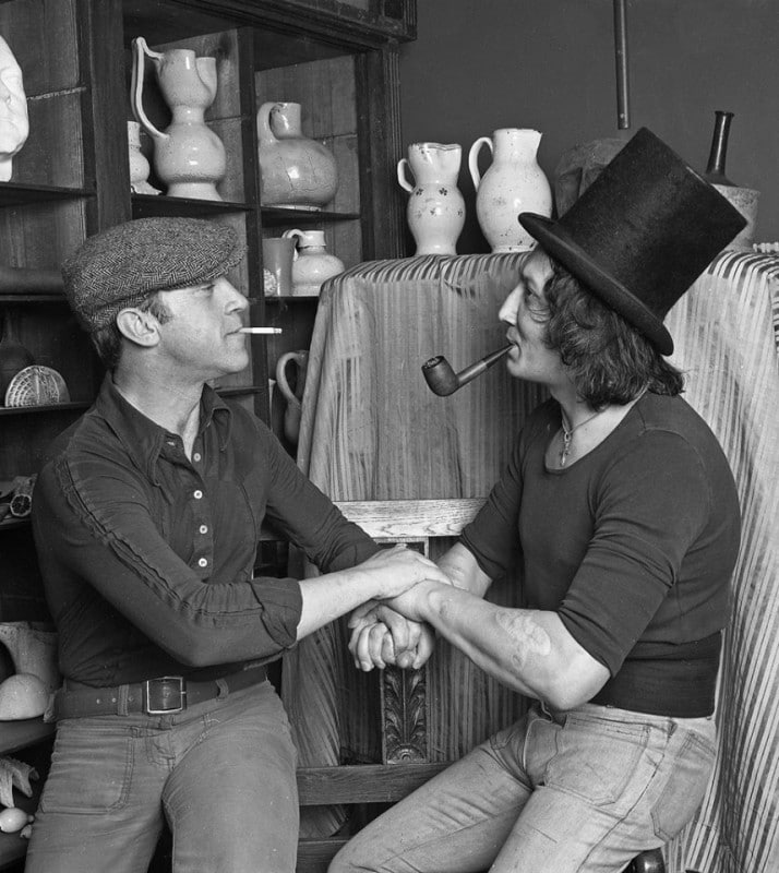 714x800, 101 Kb / Высоцкий, Шемякин, ч/б, кувшин, трубка, цилиндр