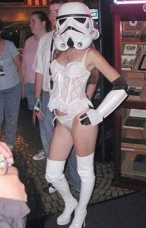 302x469, 30 Kb / звездные войны, пехотинец, девушка