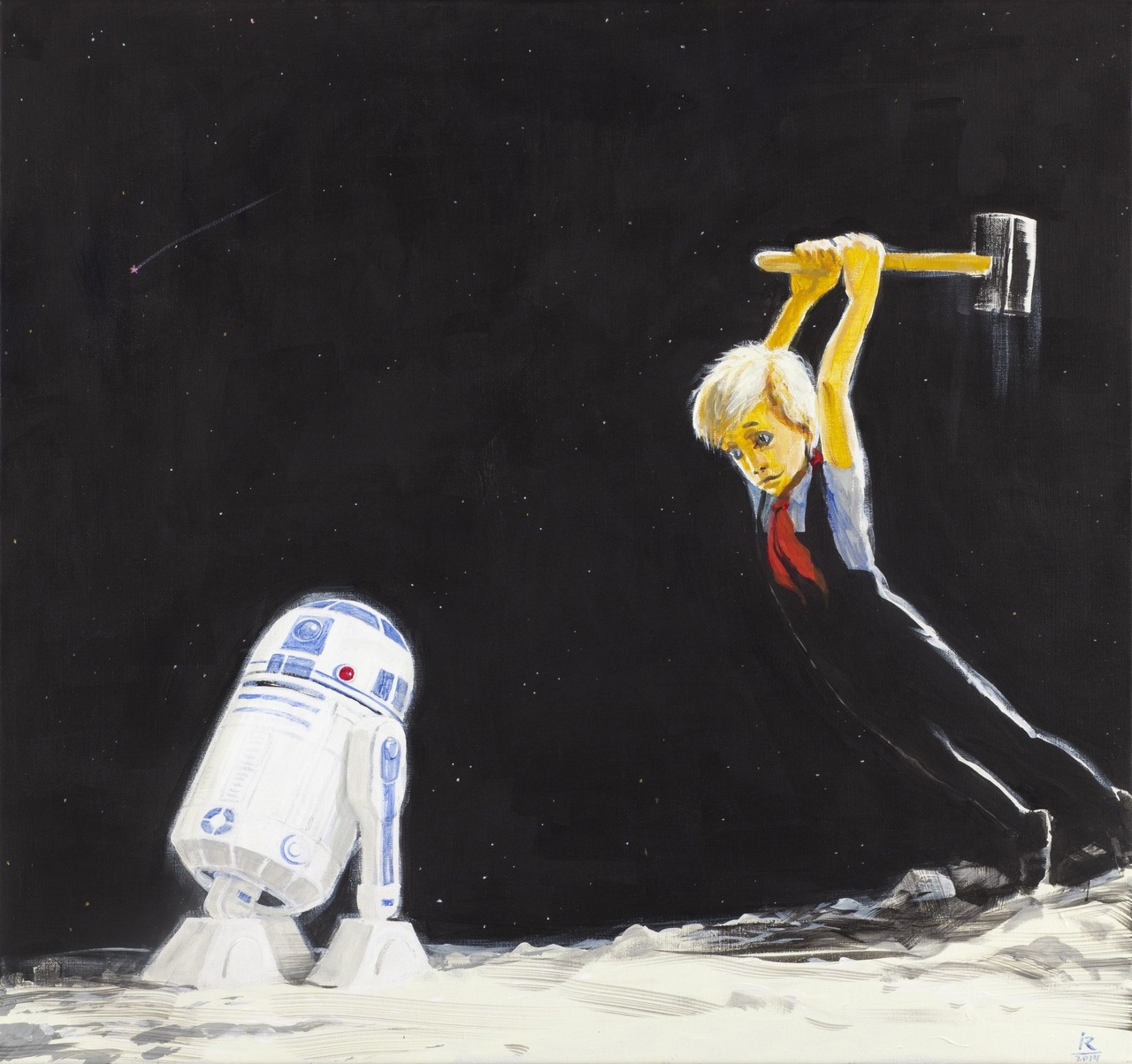 1280x1204, 454 Kb / R2D2, хочу всё знать, робот, пионер, молот