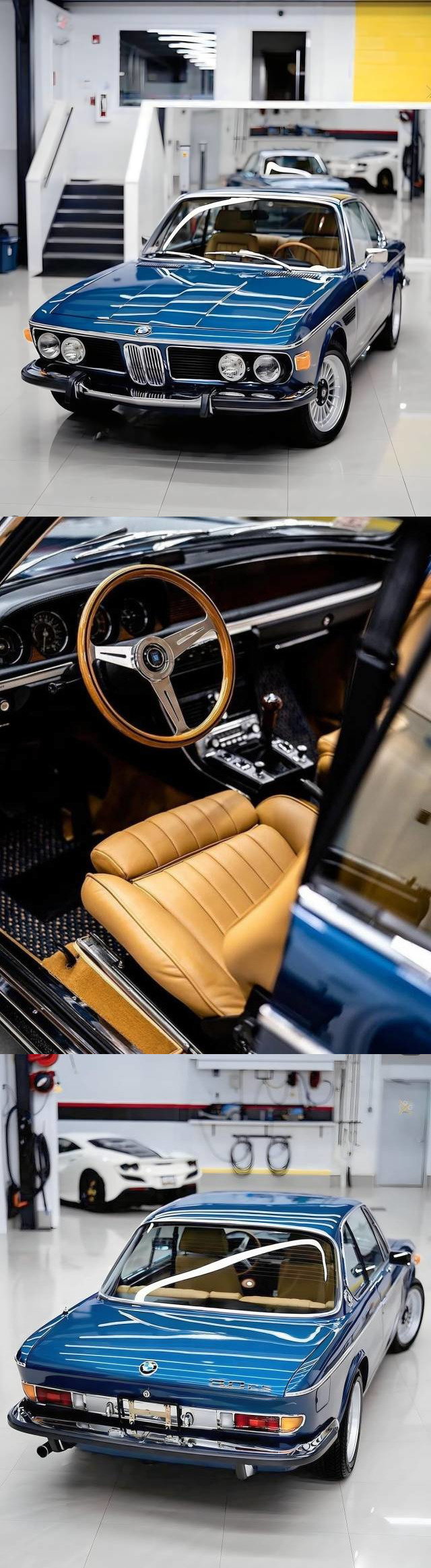 640x2325, 391 Kb / автомобиль, классика, ретро, BMW, купе, гараж