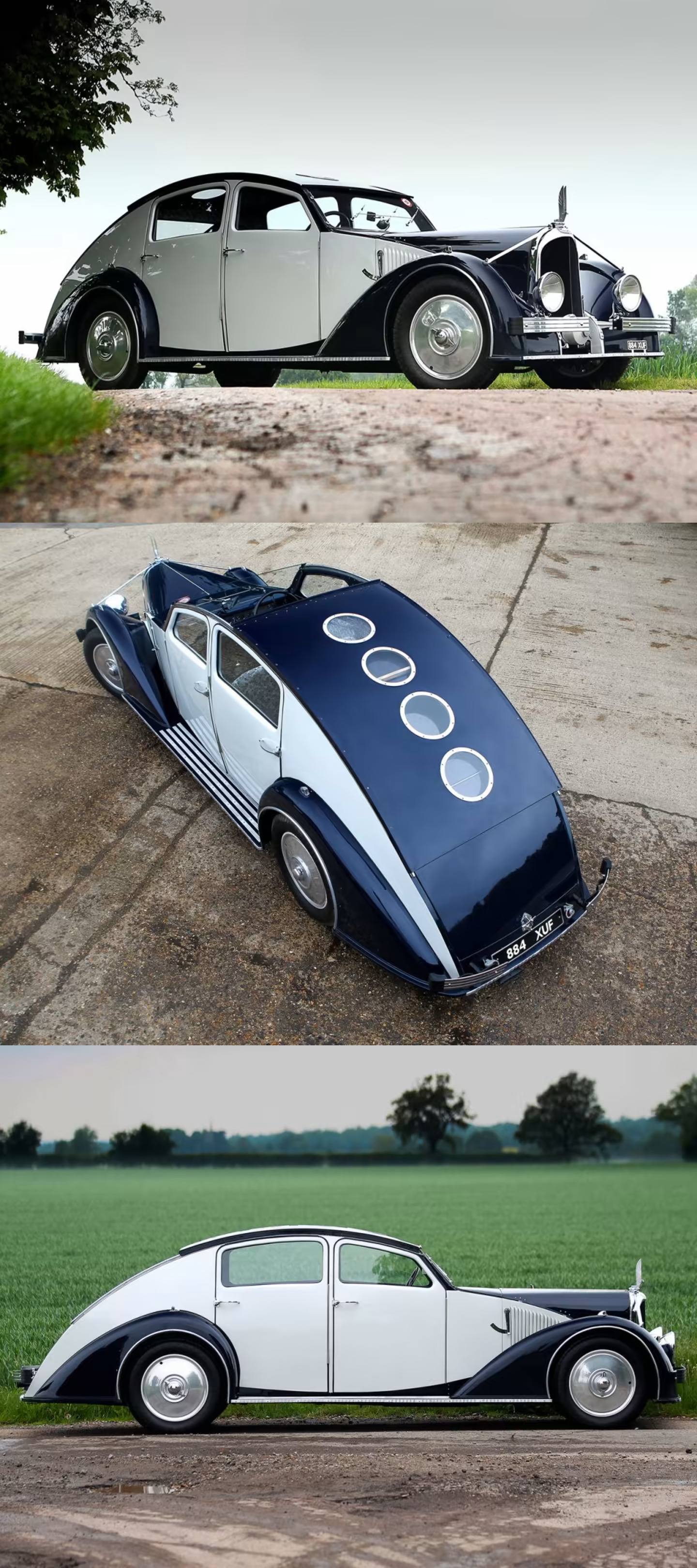 1440x3240, 509 Kb / автомобиль, классика, ретро, Avions Voisin C25 Aerodyne