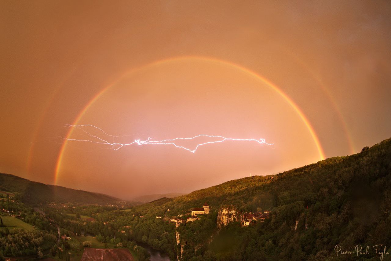 1280x855, 109 Kb / радуга, молния