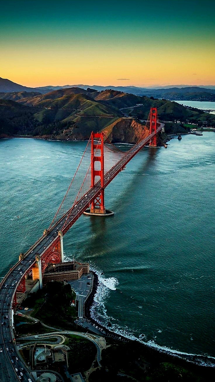 736x1308, 301 Kb / Мост, golden gate, США