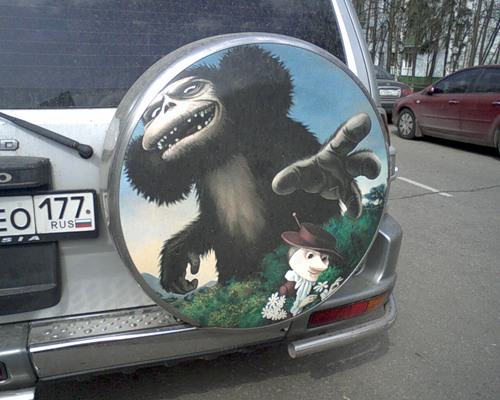 500x400, 61 Kb / чебурашка, шапокляк, машина