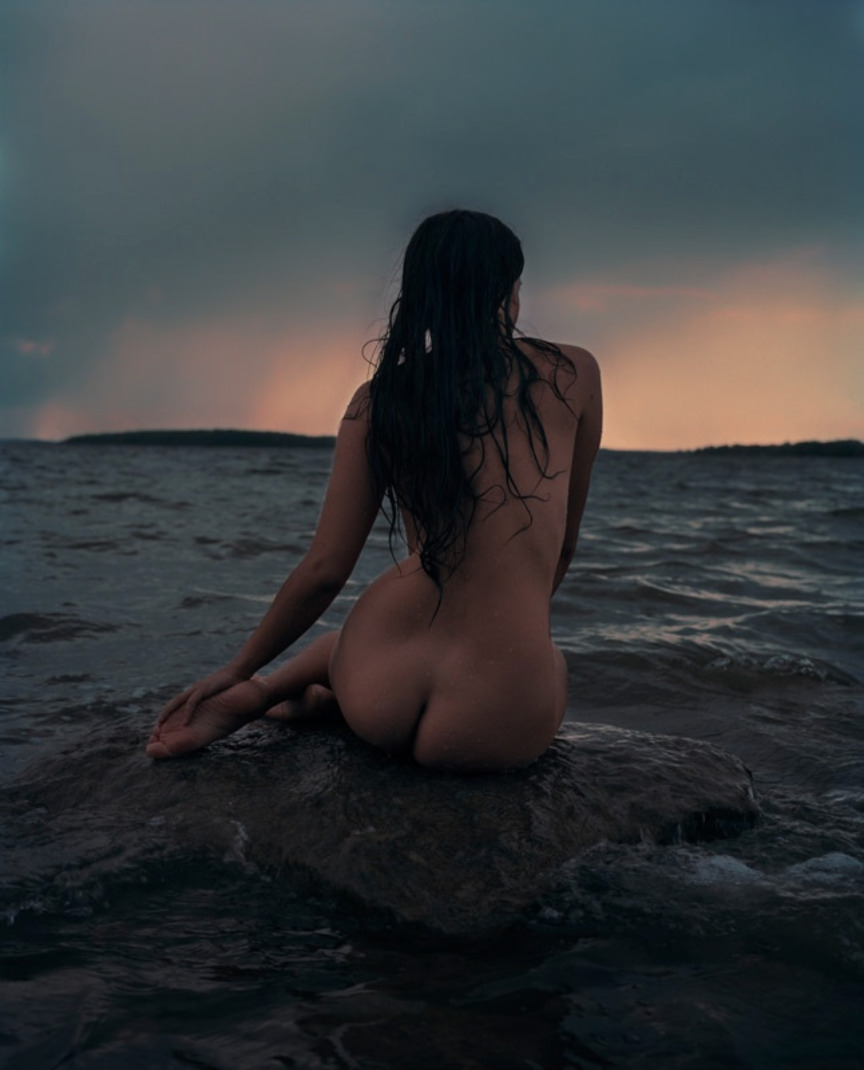 864x1070, 132 Kb / Попа, камень, русалочка, море