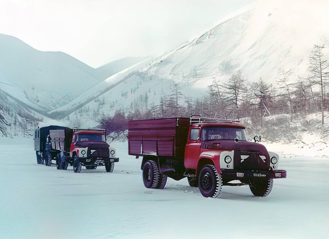 1134x825, 136 Kb / грузовики, ЗИЛ, Якутия, ссср