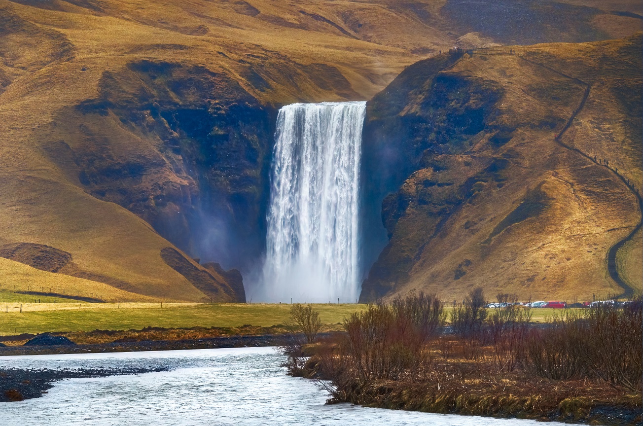 1304x864, 611 Kb / водопад, Исландия, Гюдльфосс