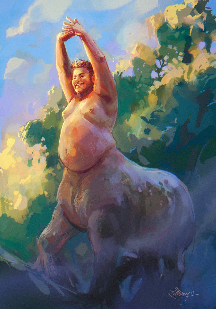 840x1200, 284 Kb / Кентавр, картина, рисунок