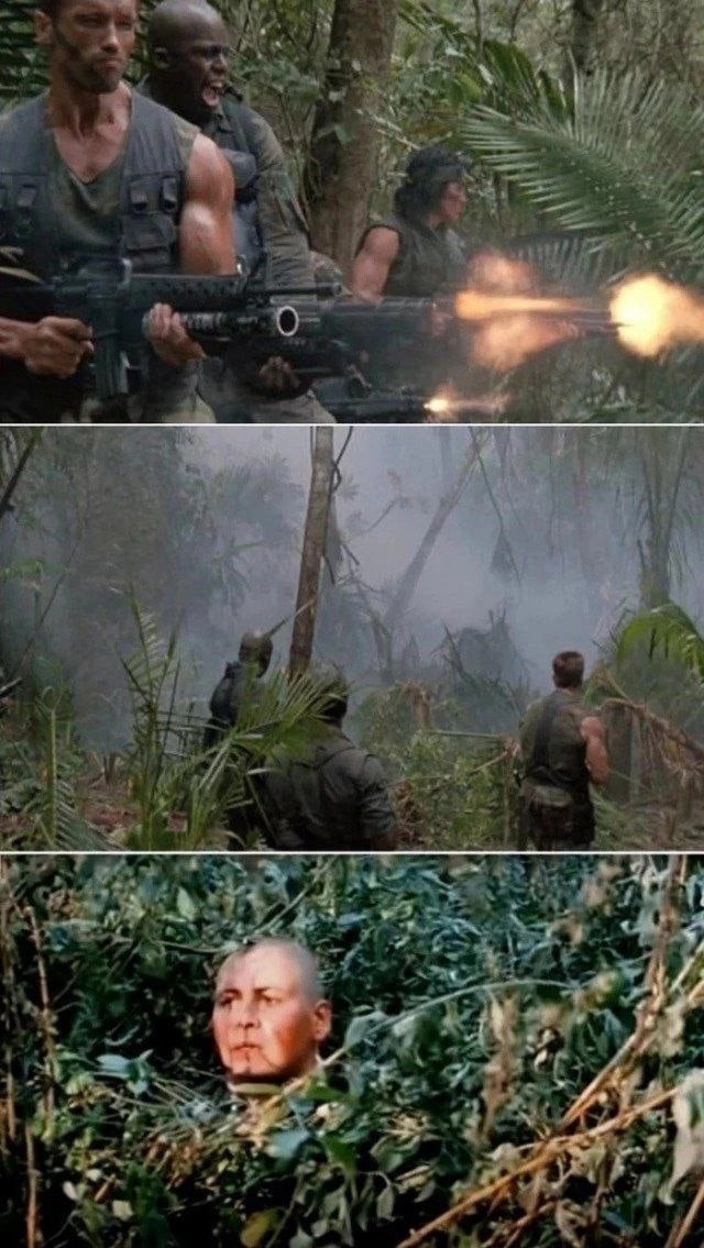 640x1135, 196 Kb / ДМБ, Хищник, джунгли, Шварценеггер, Бомба, матерый