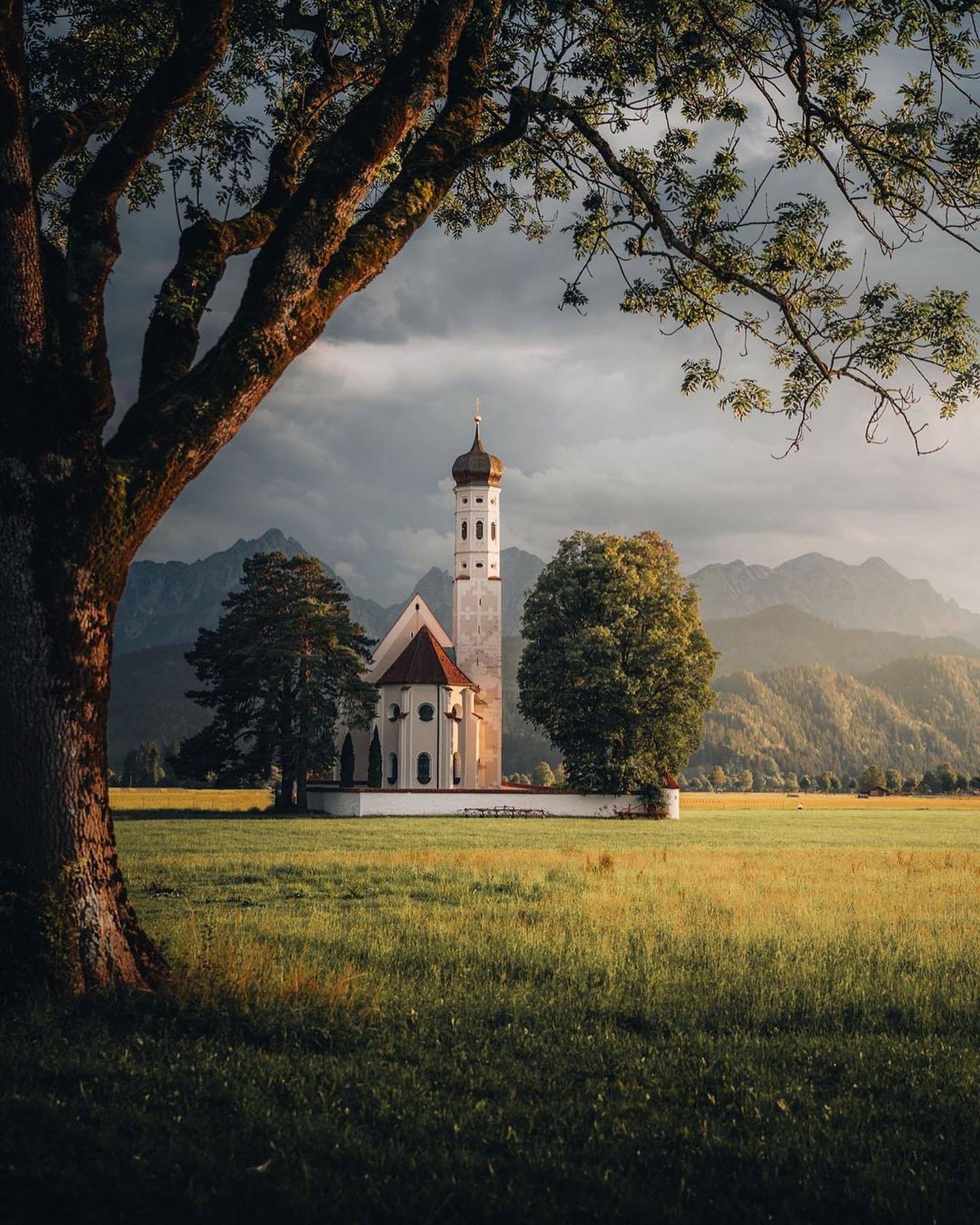 1440x1800, 381 Kb / Церковь, Германия, горы