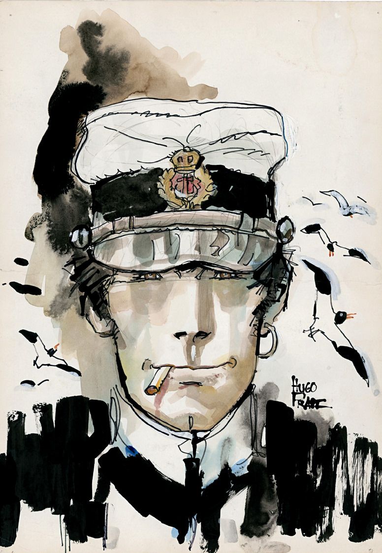 776x1123, 141 Kb / Hugo Pratt, Уго Пратт, Corto Maltese, Корто Мальтезе, рисунок, акварель