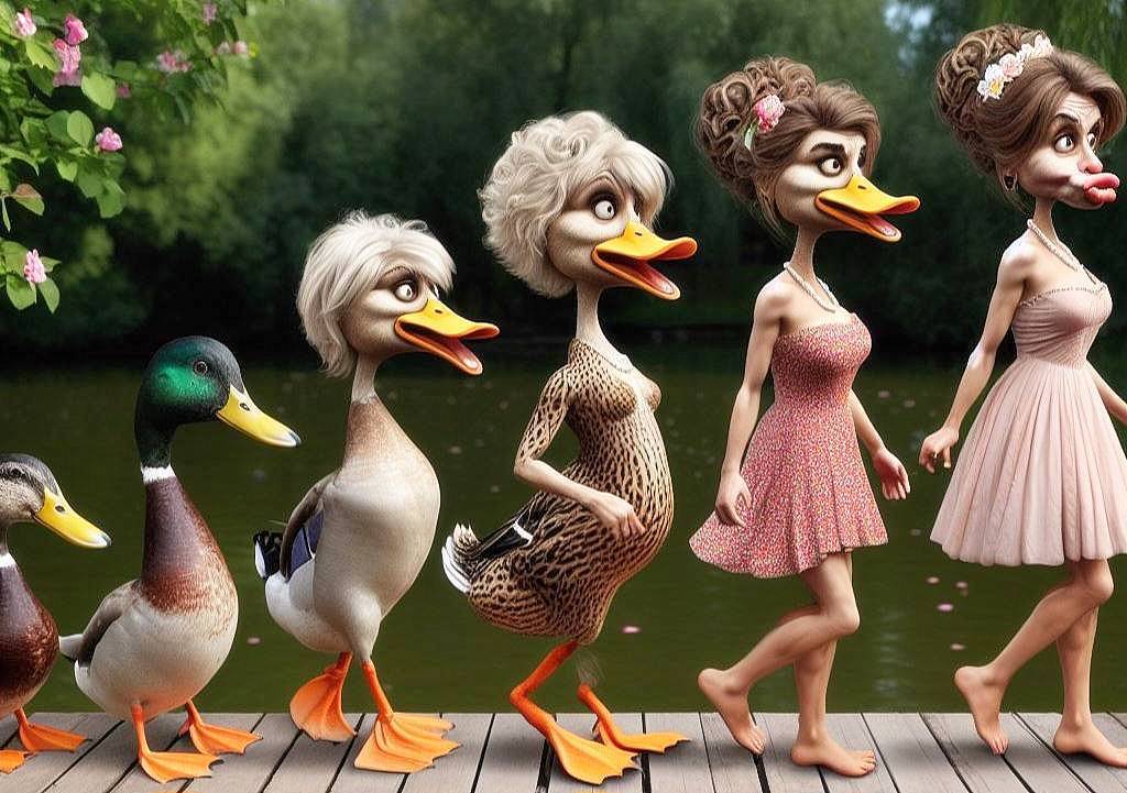 1024x721, 113 Kb / Утка, губы