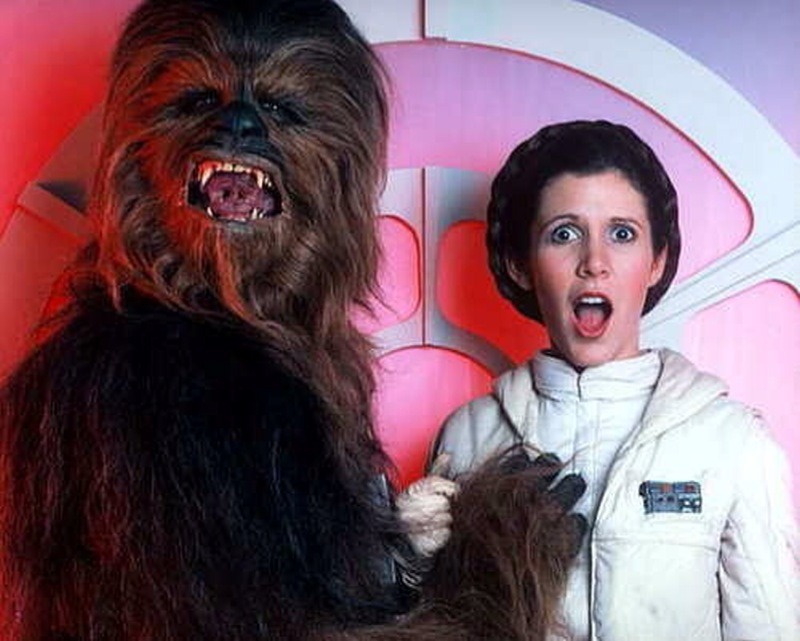 800x641, 106 Kb / Звёздные войны, Чубакка, Принцесса Лея