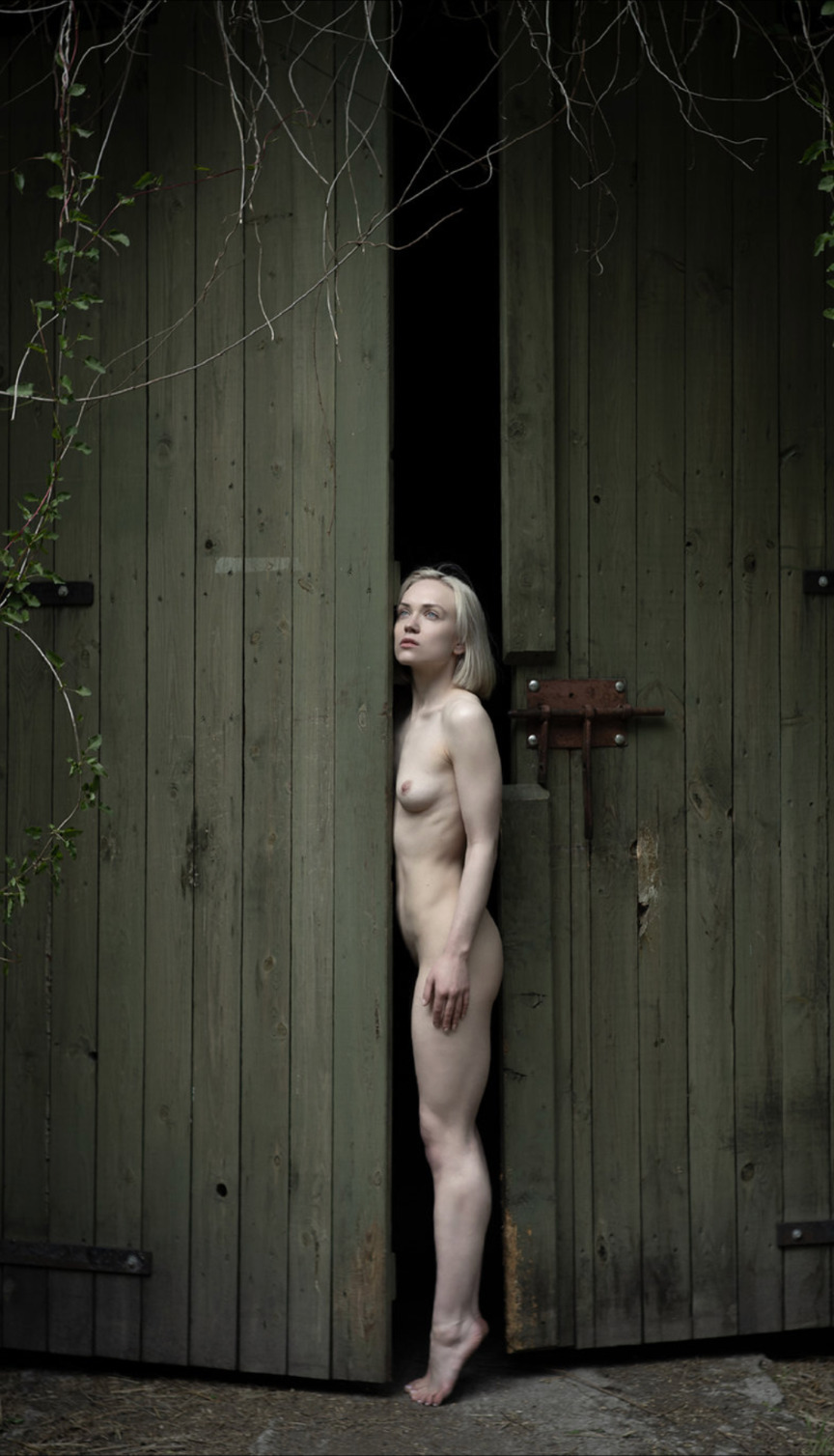 864x1508, 233 Kb / Pola, Dorota Gorecka, ворота, двери, голая