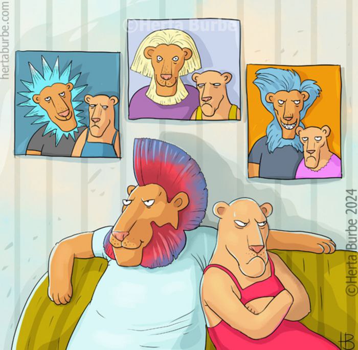 700x683, 83 Kb / Лев, прическа