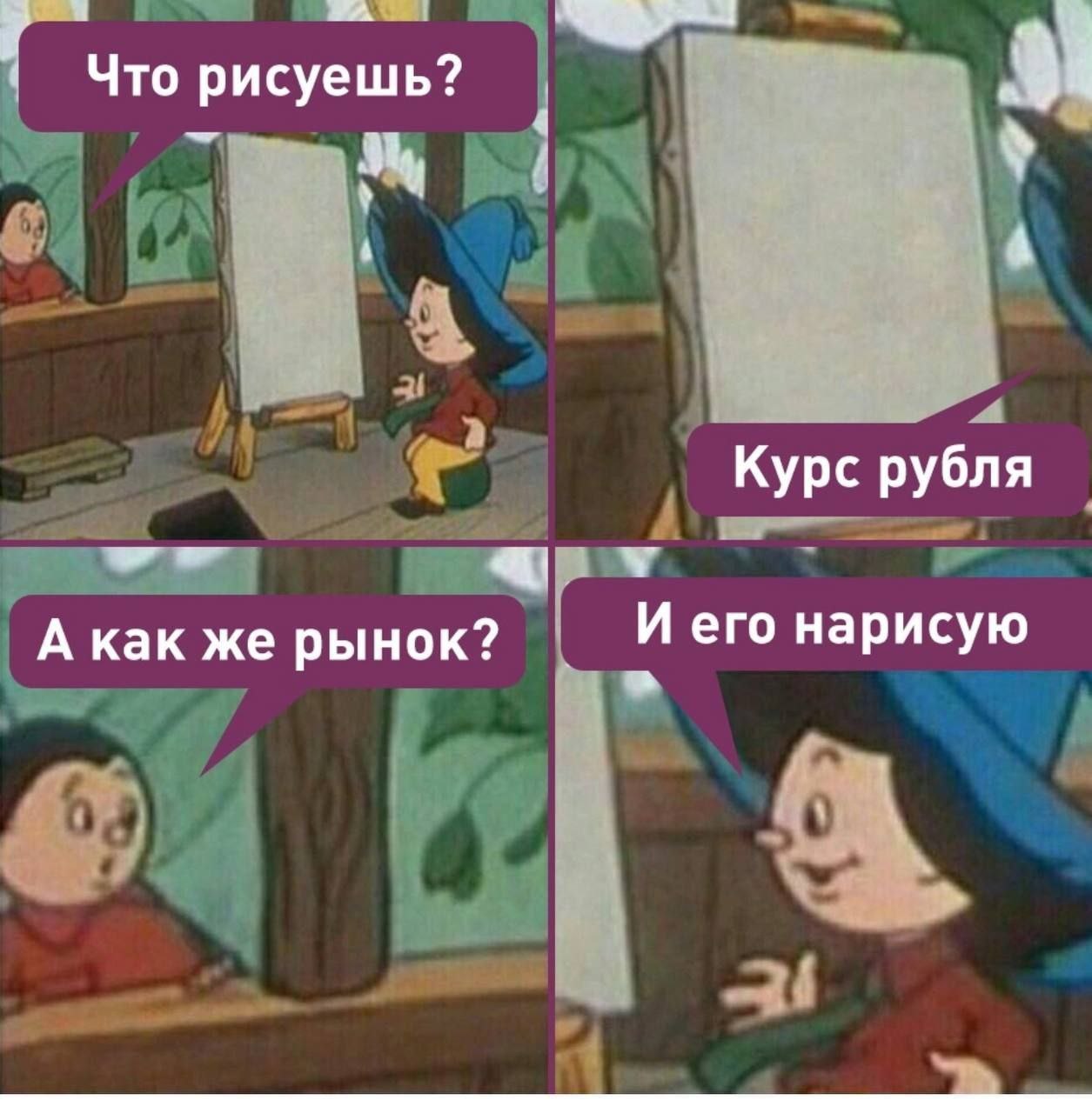 1255x1280, 150 Kb / Курс, доллар, рубль, незнайка, рынок