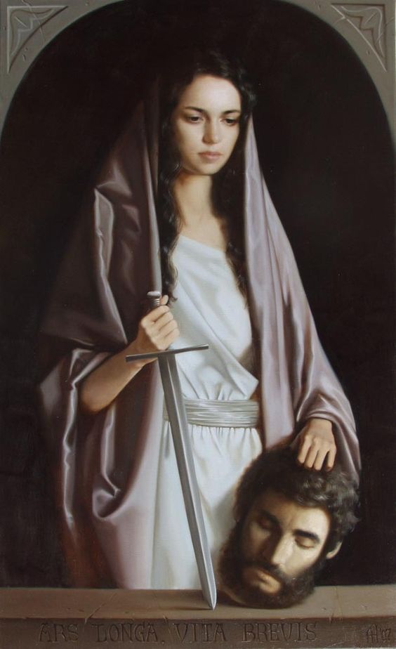 564x924, 53 Kb / женщина, Юдифь, голова, Олоферн, меч, искусство продлить короткую жизнь