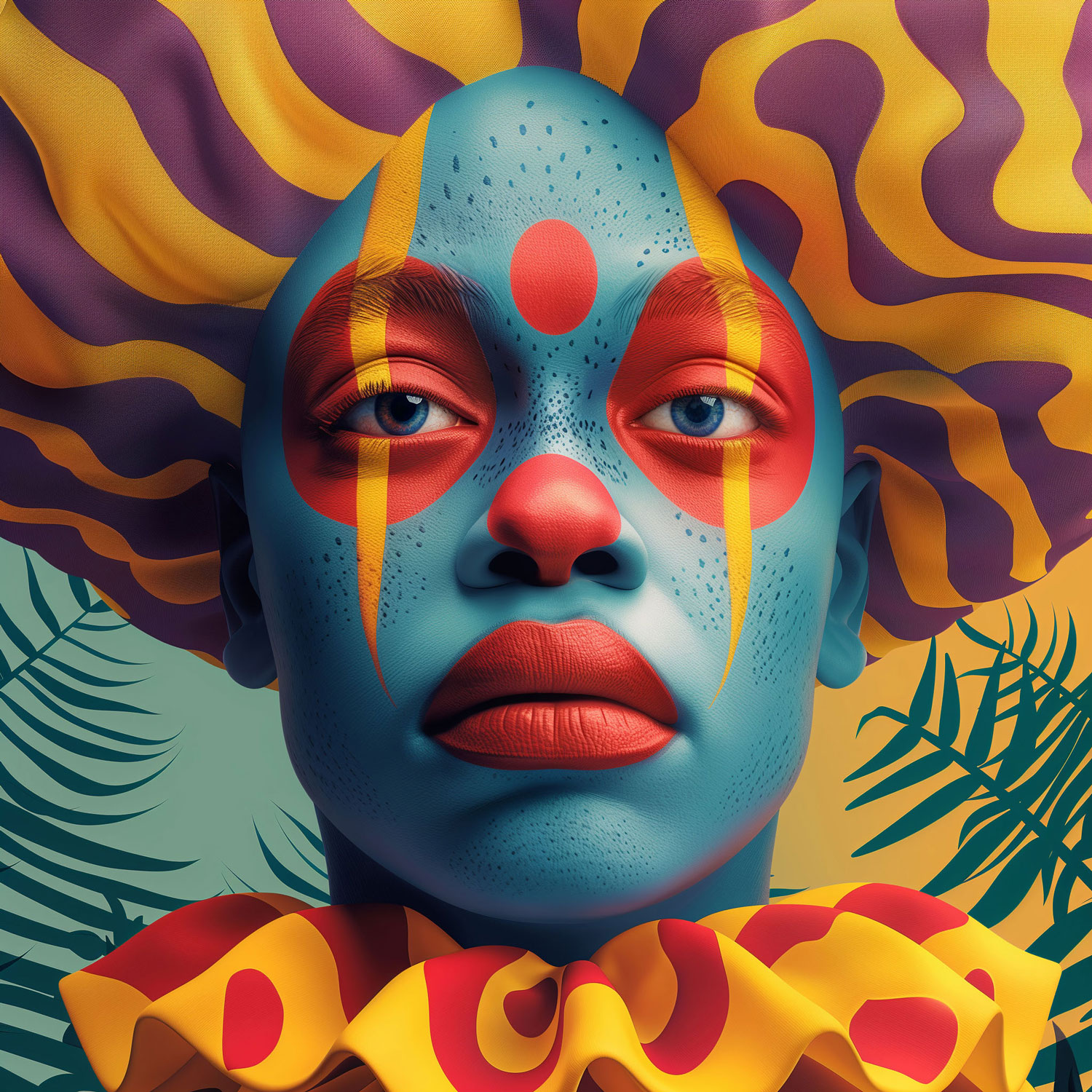 1500x1500, 557 Kb / лицо, клоун