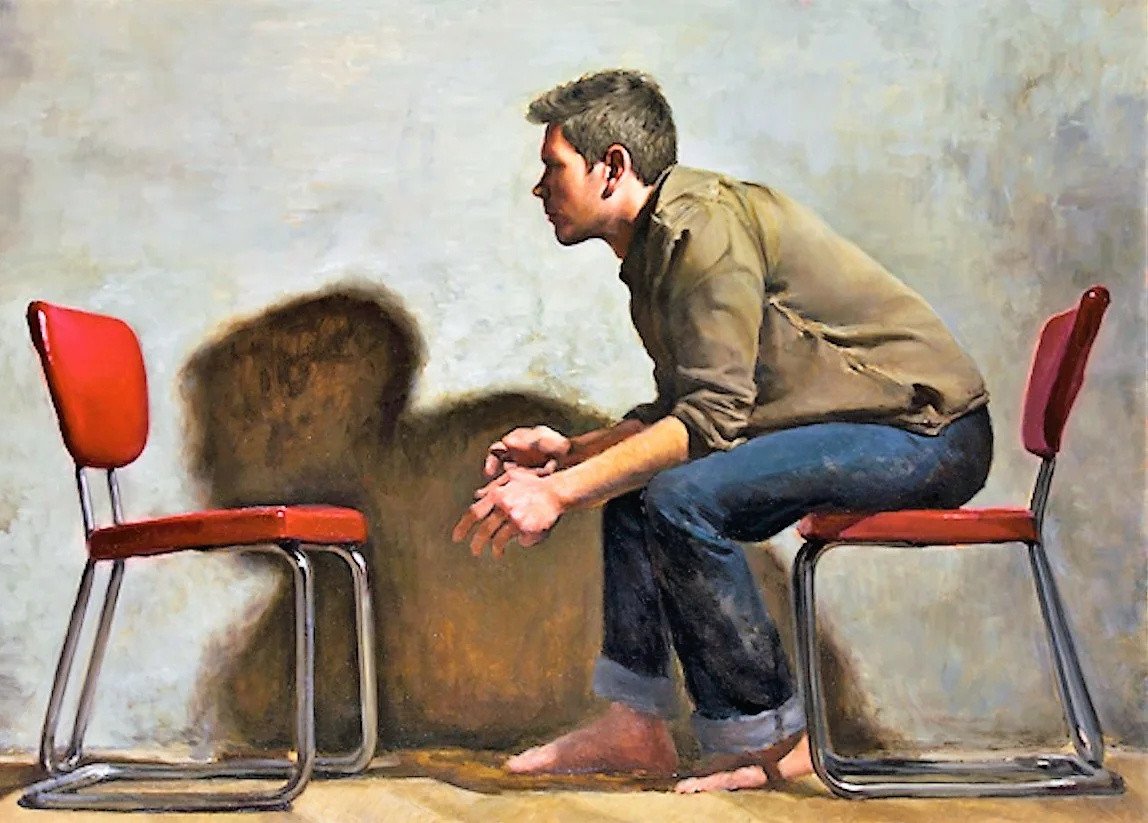 1148x823, 158 Kb / Стул, красный, собеседник