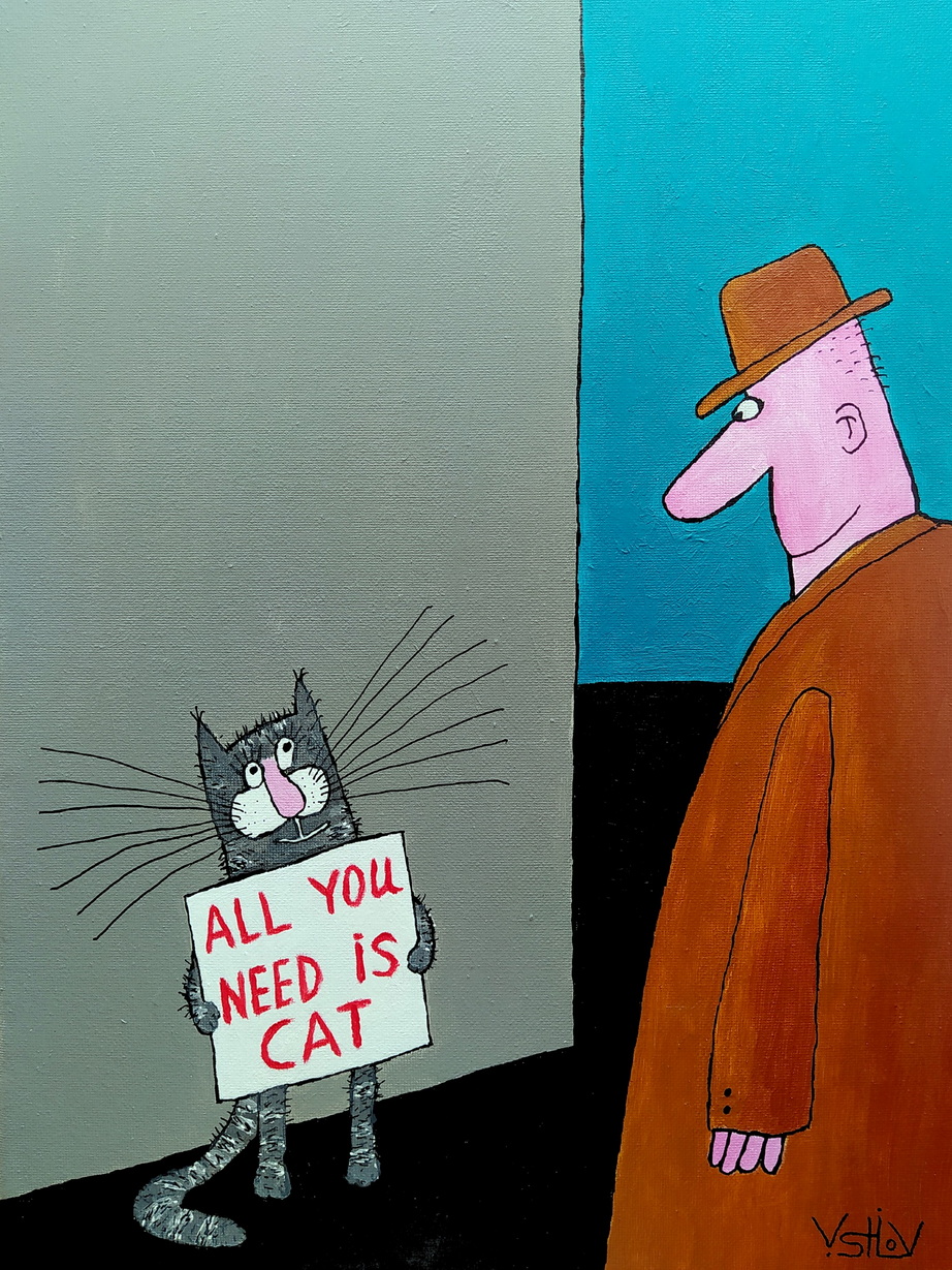 922x1229, 515 Kb / акрил, лак, кот, плакат, надо брать, ВЯЧЕСЛАВ ШИЛОВ