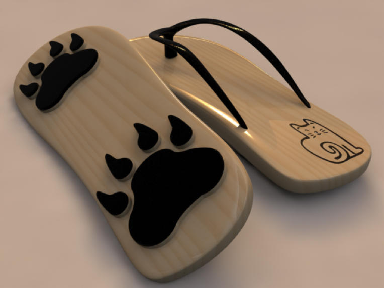 764x573, 191 Kb / Тапки, следы