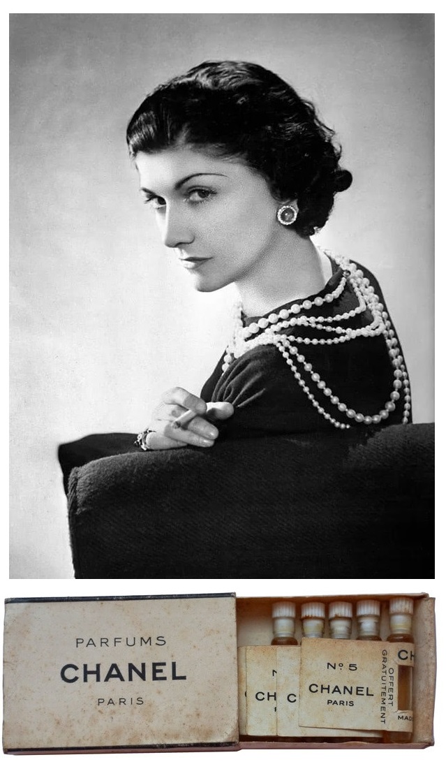 639x1091, 178 Kb / Коко Шанель, №5, бусы, сигарета, духи, парфюмерия