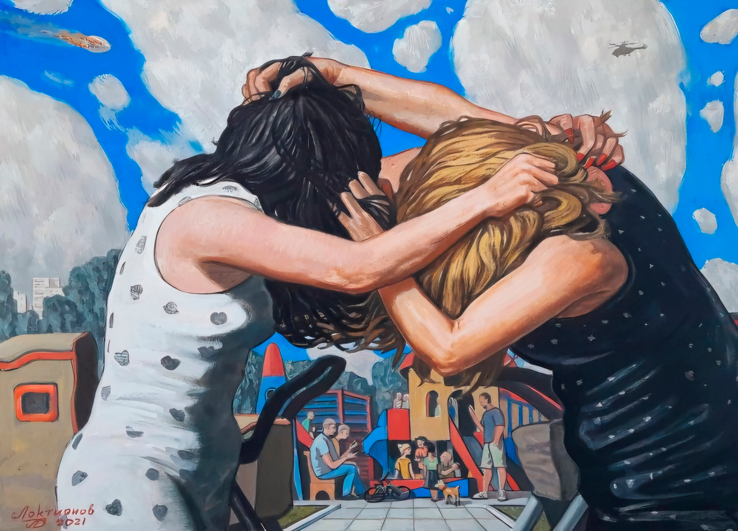 1500x1080, 473 Kb / картина, посиделки