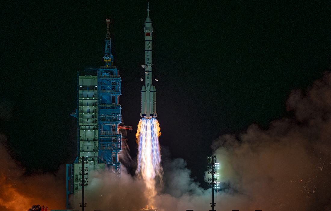 1100x700, 188 Kb / ракета, пуск, космос, Китай, Шэньчжоу