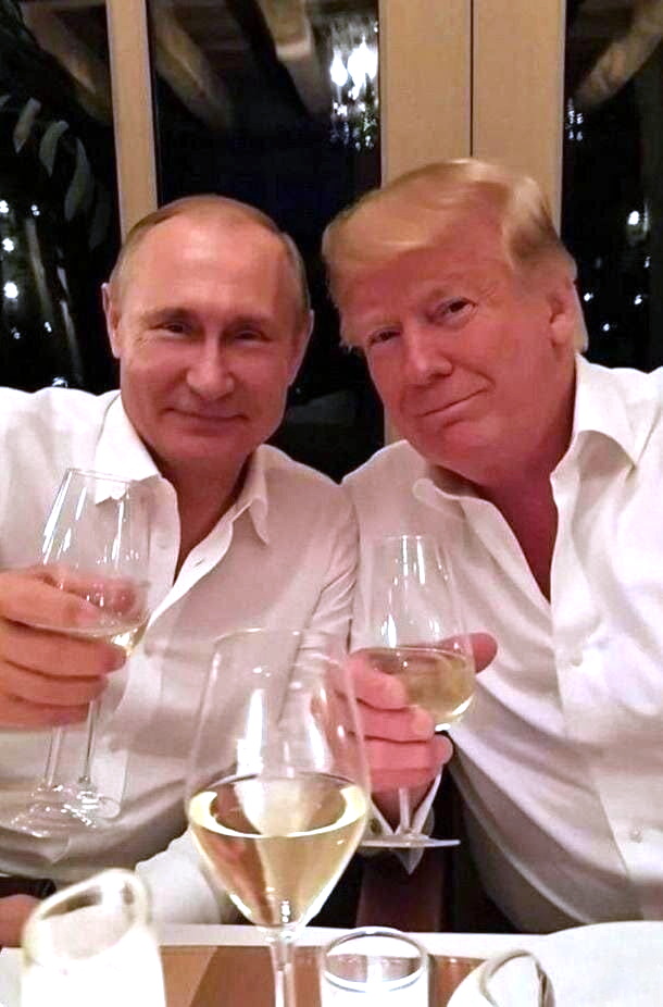 610x926, 113 Kb / Трамп, Путин, фотоколлаж