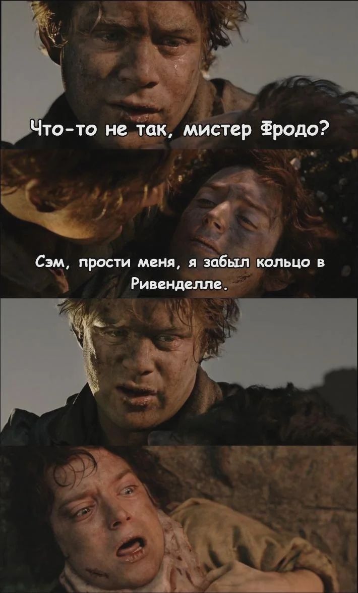 710x1175, 93 Kb / Фродо, Сэм, кольцо, властелин колец, хоббиты