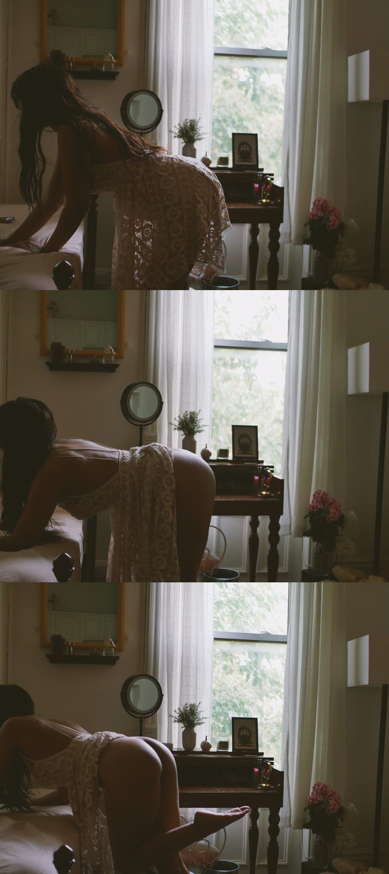 1275x2859, 626 Kb / задница, цветы, окно, зеркало