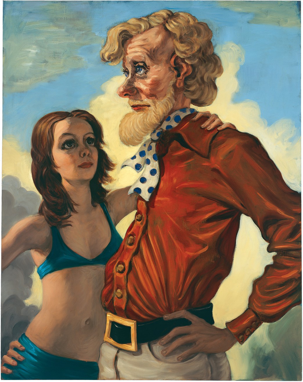 1044x1316, 540 Kb / шарф, горошек, ремень, шарф, купальник, картина, рисунок