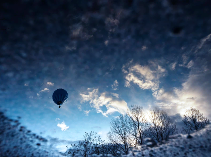 716x534, 636 Kb / небеса,облака,шар,монгольфье